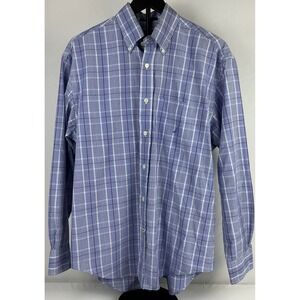 Nautica Mens Medium‎ Plaid Button Down Long Sleeve Casual Shirt Medium
